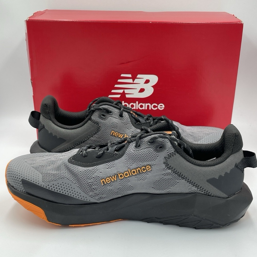 New Balance Dynasoft Nitrel v6 Trail Running Shoes Mens 11 4E WIDE Grey/Orange - Picture 6 of 7